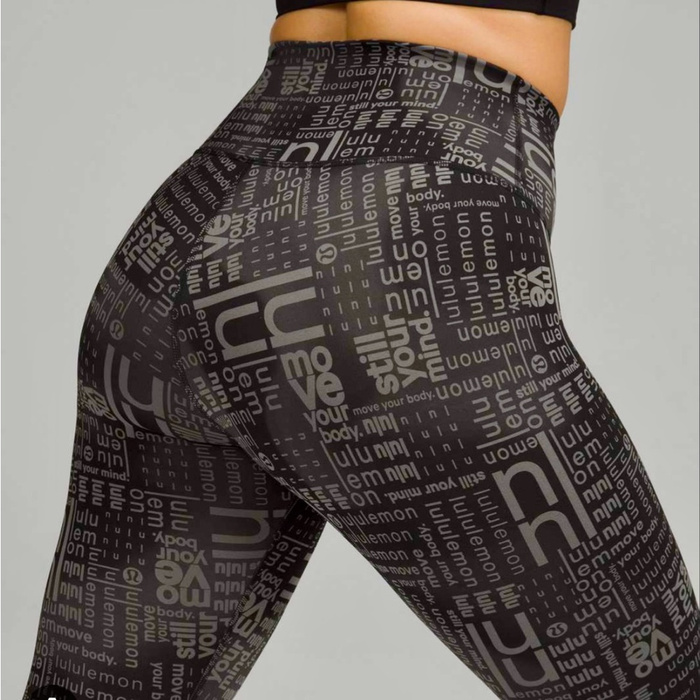 Lululemon Wunder Train Contour 25” size 4 Logo Leggings